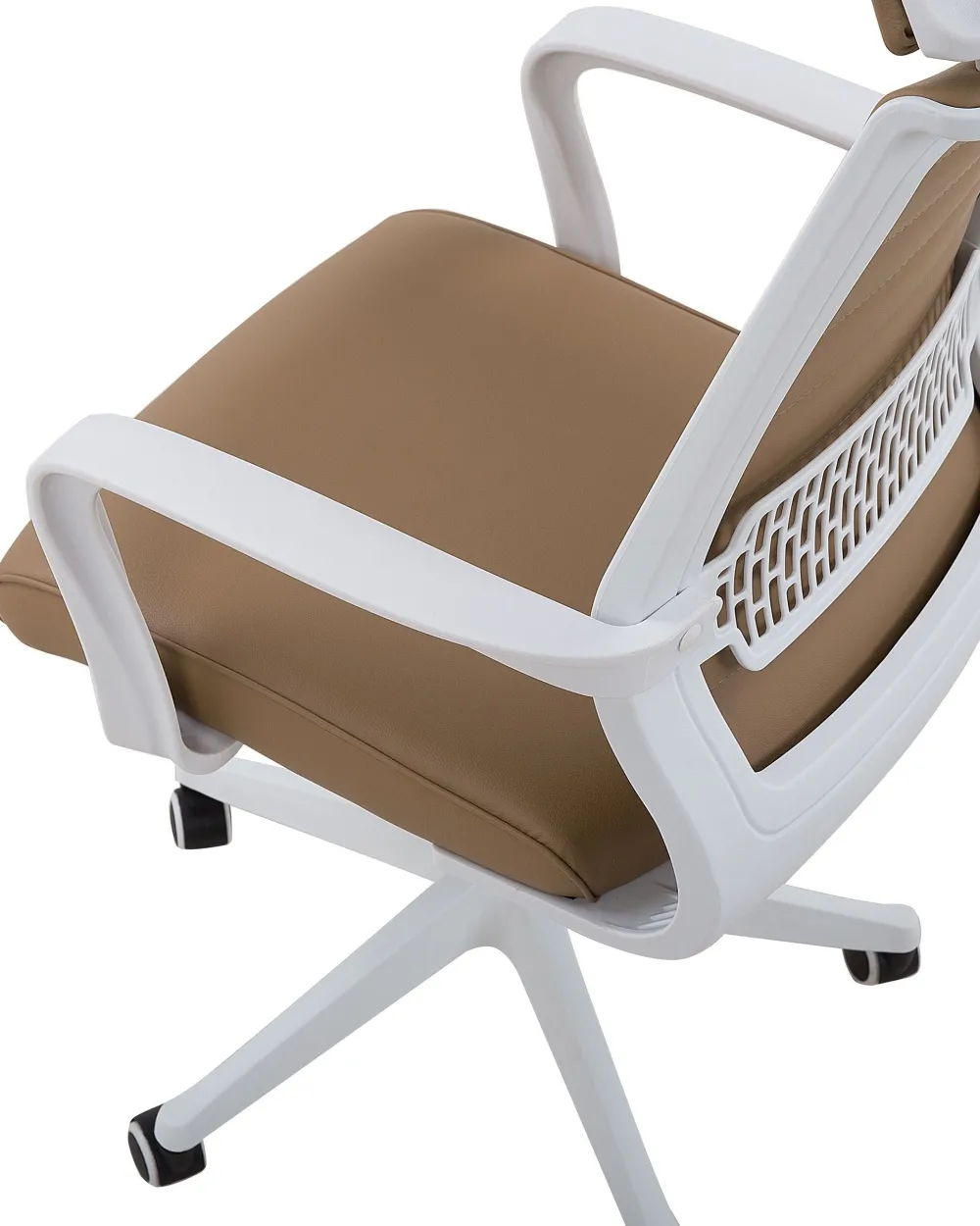 Online Beliani Tyotuoli Keinonahka Vaaleanruskea Leader