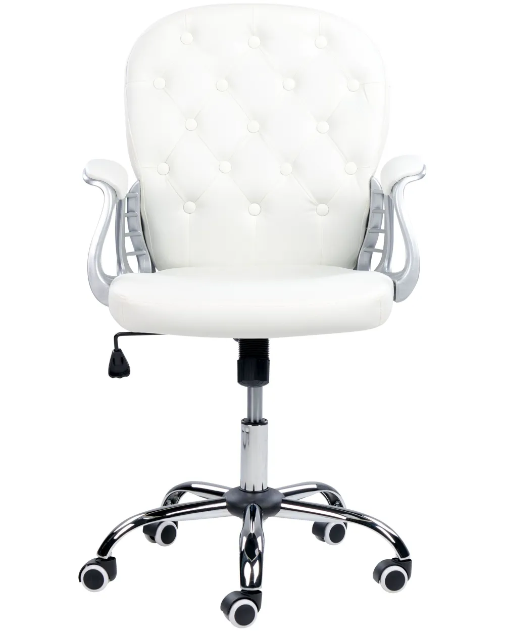 Store Beliani Tyotuoli Keinonahka Valkoinen Princess