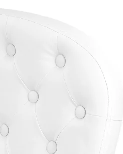 Store Beliani Tyotuoli Keinonahka Valkoinen Princess