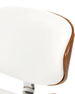 Cheap Beliani Tyotuoli Keinonahka Valkoinen Rotterdam