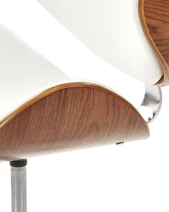 Cheap Beliani Tyotuoli Keinonahka Valkoinen Rotterdam