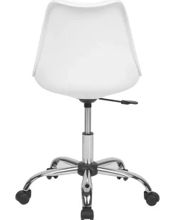 Tuolit<Beliani Tyotuoli Muovi Valkoinen/Ruusukulta Dakota Ii