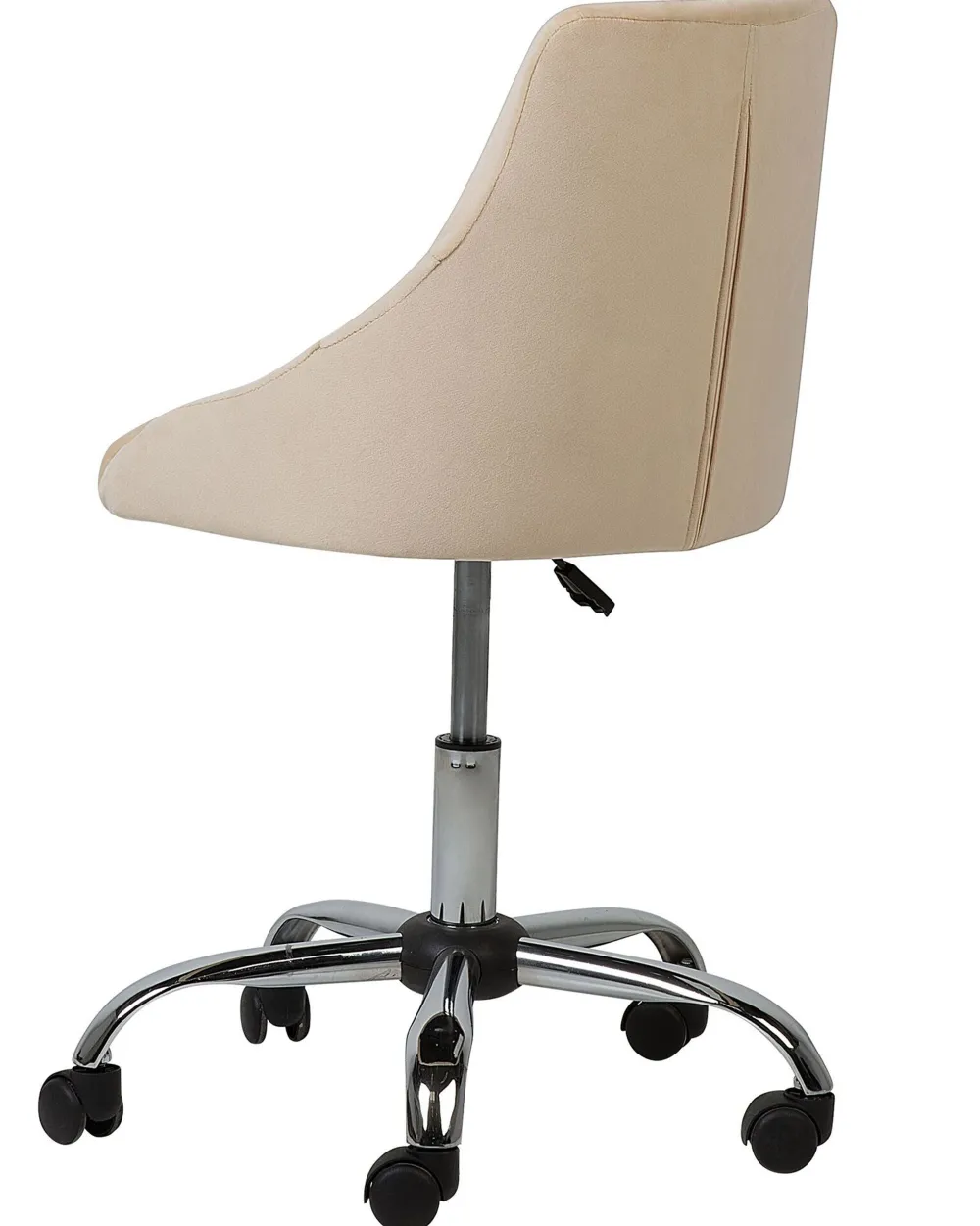 Best Sale Beliani Tyotuoli Sametti Beige Parrish