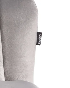 Tuolit<Beliani Tyotuoli Sametti Harmaa Monticello