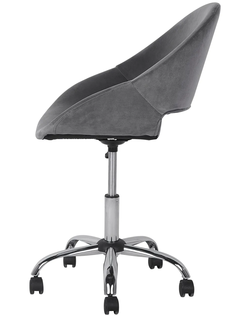 Lastenhuone<Beliani Tyotuoli Sametti Harmaa Selma