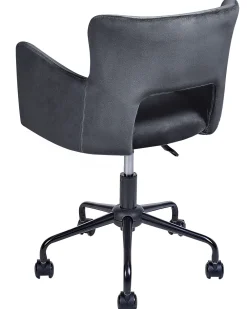 Tuolit<Beliani Tyotuoli Sametti Musta Sanilac