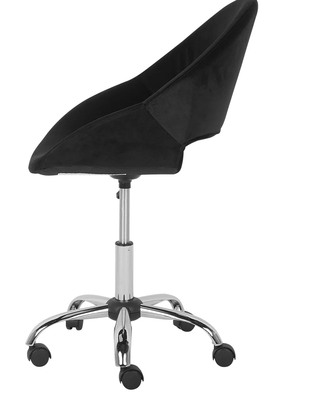 Sale Beliani Tyotuoli Sametti Musta Selma