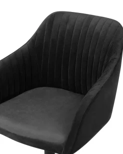 Flash Sale Beliani Tyotuoli Sametti Musta Venice