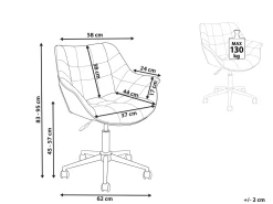 Cheap Beliani Tyotuoli Sametti Sinivihrea Labelle