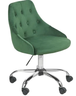 Clearance Beliani Tyotuoli Sametti Smaragdinvihrea Parrish