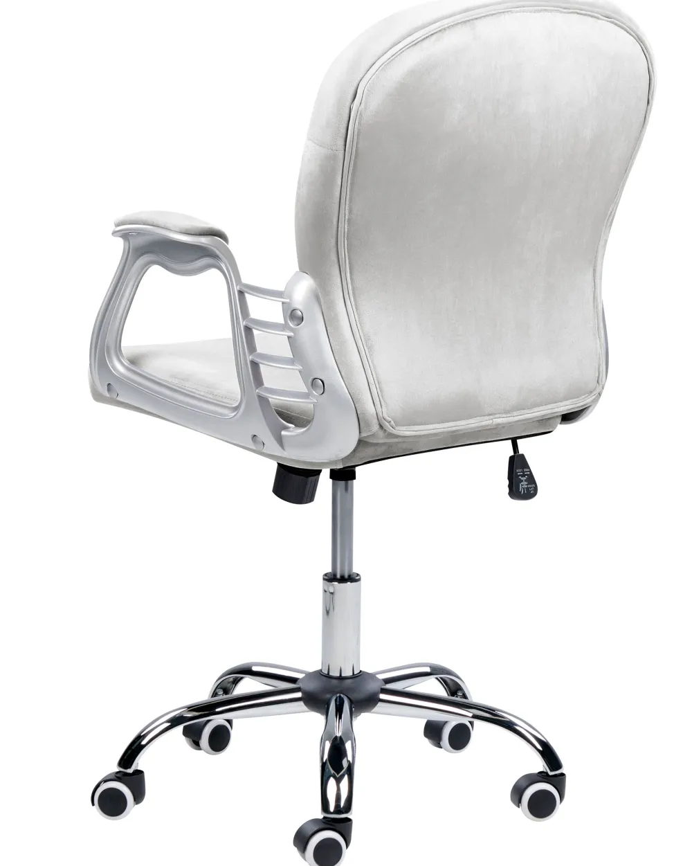 Lastenhuone<Beliani Tyotuoli Sametti Vaaleanharmaa/Hopea Princess