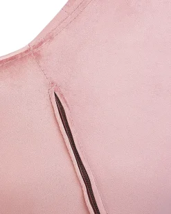 Tuolit<Beliani Tyotuoli Sametti Vaaleanpunainen Labelle