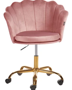 Best Sale Beliani Tyotuoli Sametti Vaaleanpunainen Monticello Ii