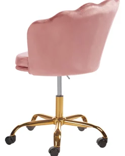 Best Sale Beliani Tyotuoli Sametti Vaaleanpunainen Monticello Ii