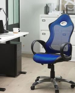 Lastenhuone<Beliani Tyotuoli Verkkokangas Laivastonsininen Ichair