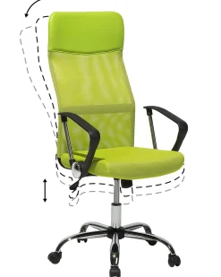 Lastenhuone<Beliani Tyotuoli Verkkokangas Limenvihrea Design