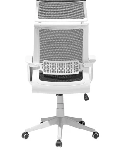 Store Beliani Tyotuoli Verkkokangas Musta Leader