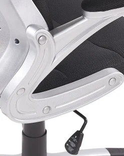 Lastenhuone<Beliani Tyotuoli Verkkokangas Musta Premier