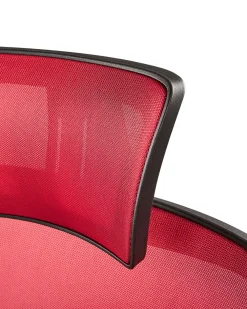 Store Beliani Tyotuoli Verkkokangas Punainen/Musta Noble
