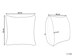 Best Sale Beliani Tyyny Polyesteritayte Korkea 50 X 60 Cm Mana