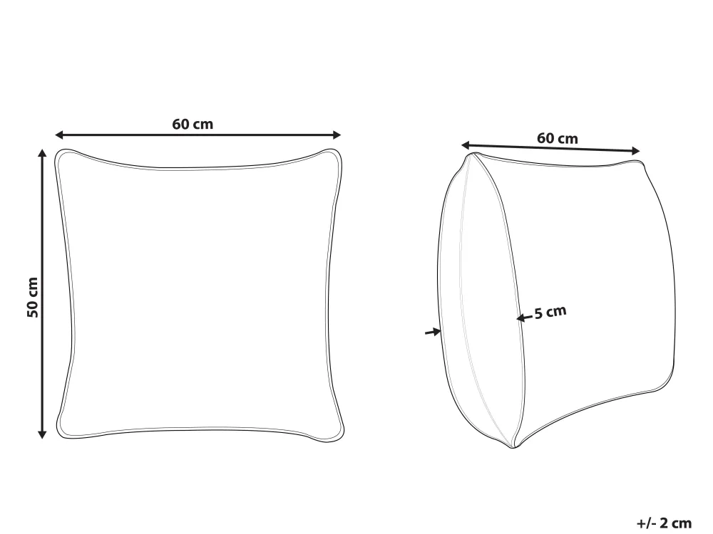 Best Sale Beliani Tyyny Polyesteritayte Korkea 50 X 60 Cm Mana