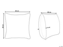 Discount Beliani Tyyny Polyesteritayte Matala 80 X 80 Cm Mana