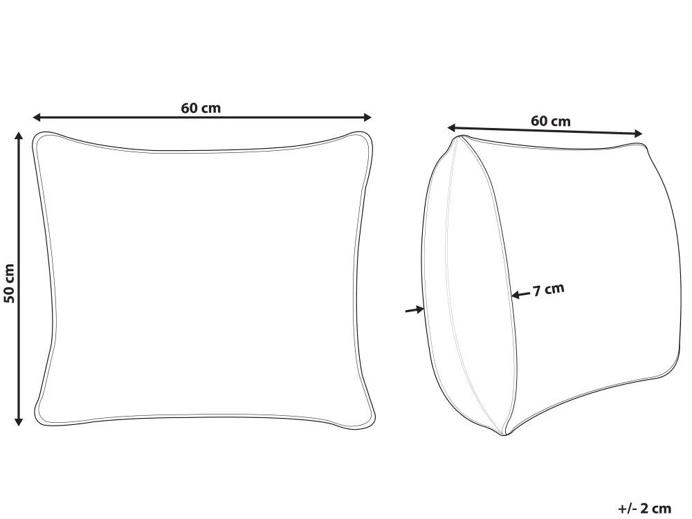 Fashion Beliani Tyyny Polyesteritayte Matala 50 X 60 Cm Diran