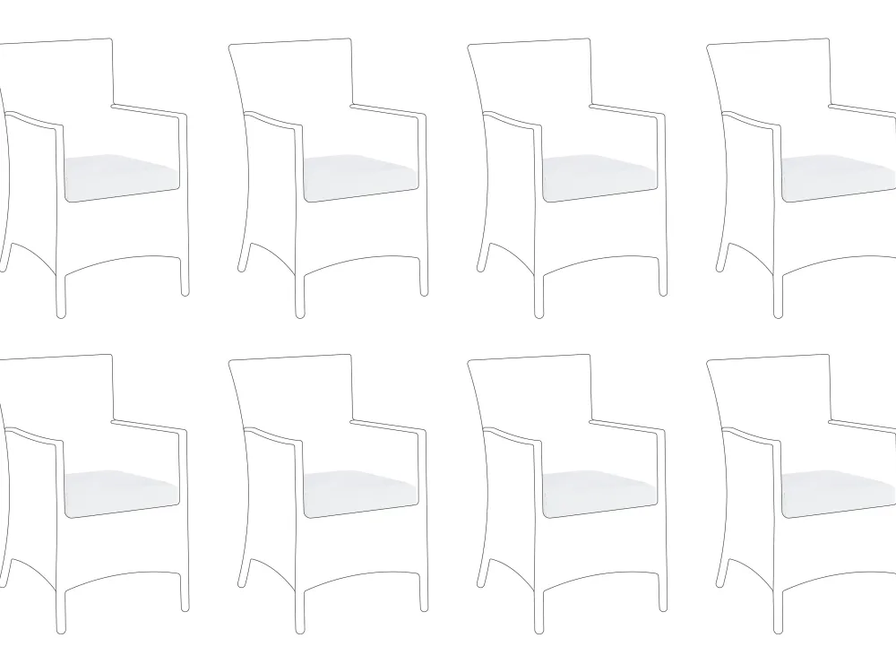 Hot Beliani Tyynynpaalliset 8 Kpl Luonnonvalkoinen Italy