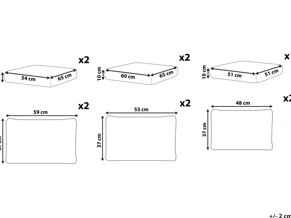 Online Beliani Tyynynpaalliset Ulkotiloihin Harmaa Milano