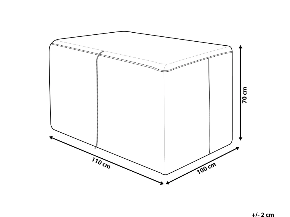 Tekstiilit<Beliani Ulkokalusteiden Suojapeite 110 X 100 X 70 Cm Chuva