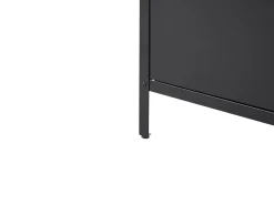 Store Beliani Ulkokeittiokaappi Teras 2 Ovea Musta Vilama