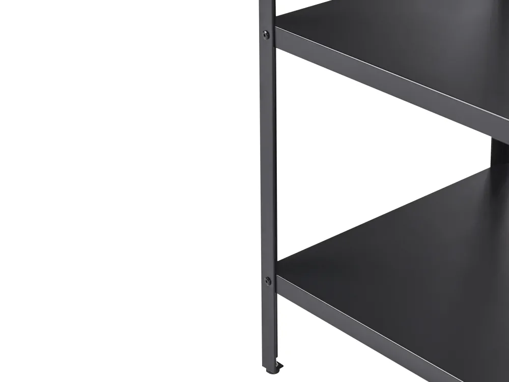 Ulkokalusteet<Beliani Ulkokeittion Saareke Teras 2 Hyllya Musta 80 X 50 Cm Vilama