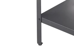 Ulkokalusteet<Beliani Ulkokeittion Saareke Teras 2 Hyllya Musta 80 X 50 Cm Vilama