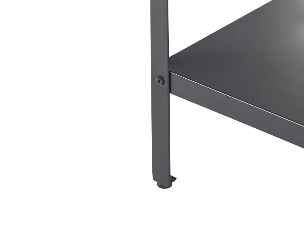 Ulkokalusteet<Beliani Ulkokeittion Saareke Teras 2 Hyllya Musta 80 X 50 Cm Vilama