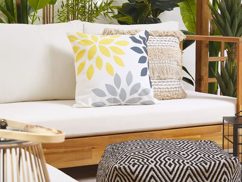 Best Beliani Ulkokoristetyyny Monivarinen 45 X 45 Cm 2 Kpl Riale