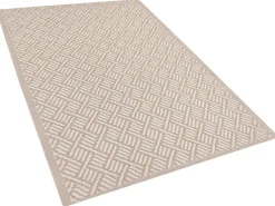 Matot<Beliani Ulkomatto Beige 120 X 180 Cm Ajmer