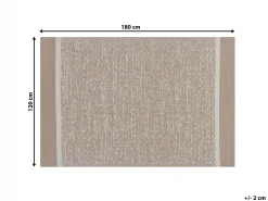 Matot<Beliani Ulkomatto Beige 120 X 180 Cm Ballari