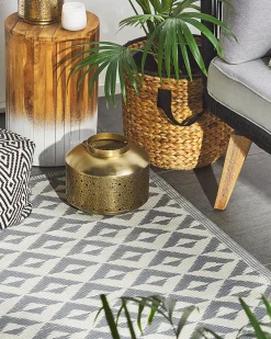 Matot<Beliani Ulkomatto Harmaa 120 X 180 Cm Bihar