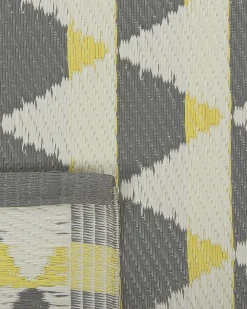 Matot<Beliani Ulkomatto Harmaa/Keltainen 120 X 180 Cm Hisar