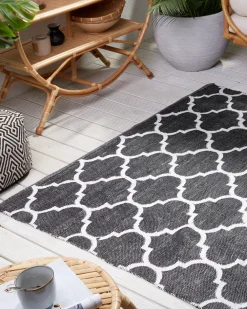 Matot<Beliani Ulkomatto Kaksipuolinen Musta/Valkoinen 160 X 230 Cm Aladana