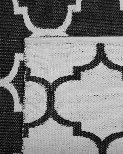 Matot<Beliani Ulkomatto Kaksipuolinen Musta/Valkoinen 160 X 230 Cm Aladana