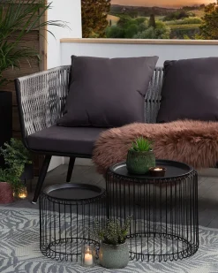 Matot<Beliani Ulkomatto Kaksipuolinen Vaaleanharmaa 120 X 180 Cm Kota