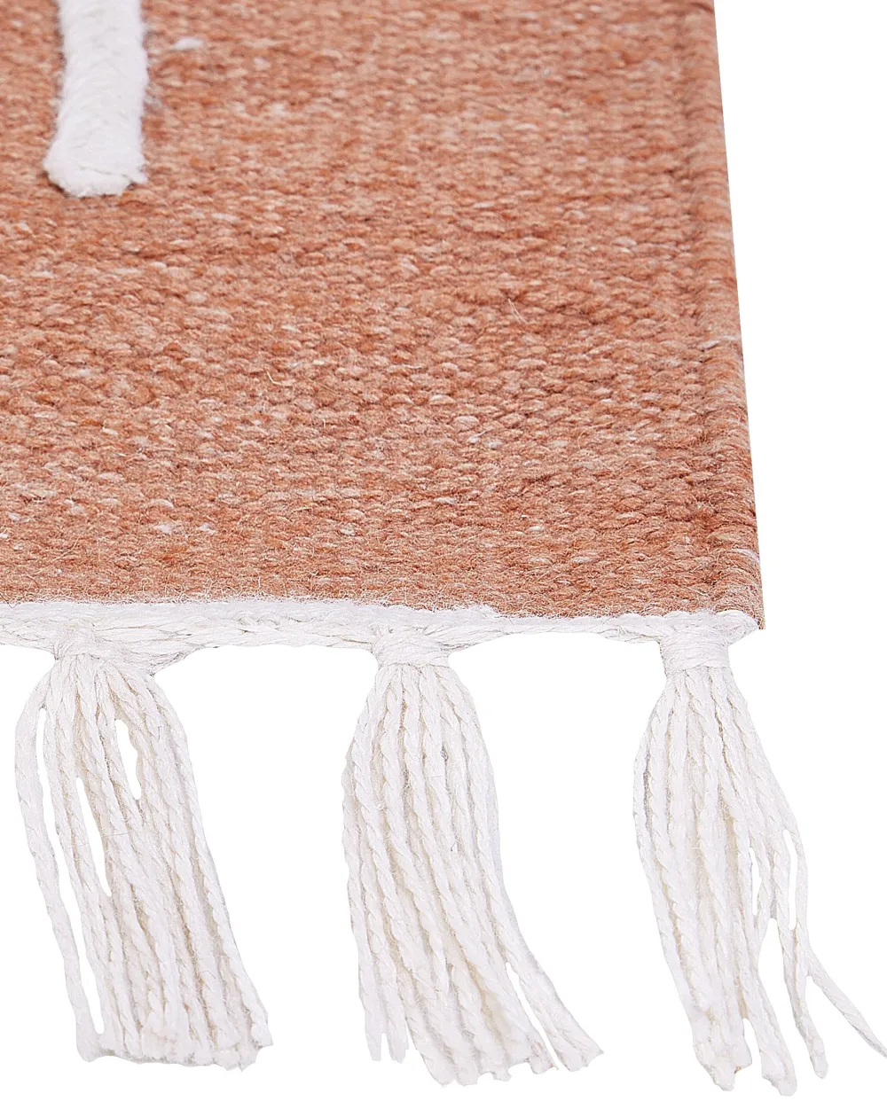 Best Beliani Ulkomatto Kangas Vaalea Punainen 140 X 200 Cm Yavu