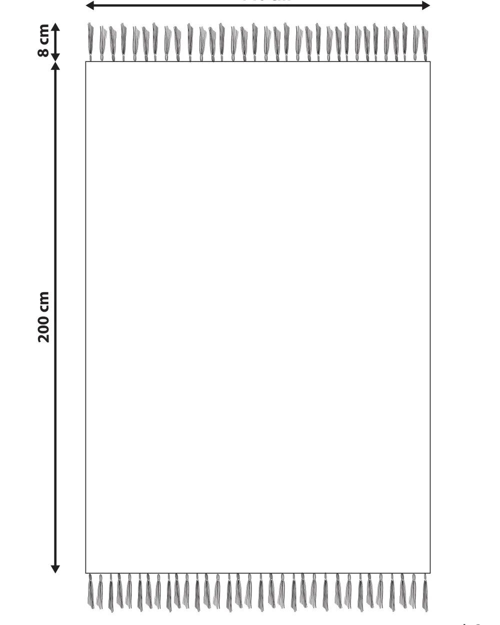 Best Beliani Ulkomatto Kangas Vaalea Punainen 140 X 200 Cm Yavu