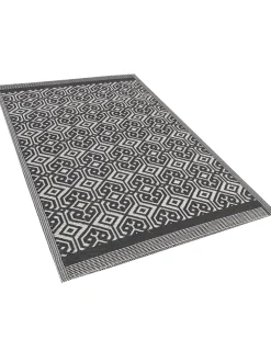 Matot<Beliani Ulkomatto Musta 120 X 180 Cm Barmer