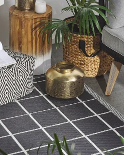 Matot<Beliani Ulkomatto Musta 120 X 180 Cm Rampur