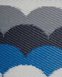 Matot<Beliani Ulkomatto Sininen/Harmaa 90 X 180 Cm Bellary