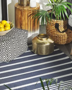 Matot<Beliani Ulkomatto Tummansininen 120 X 180 Cm Haldia