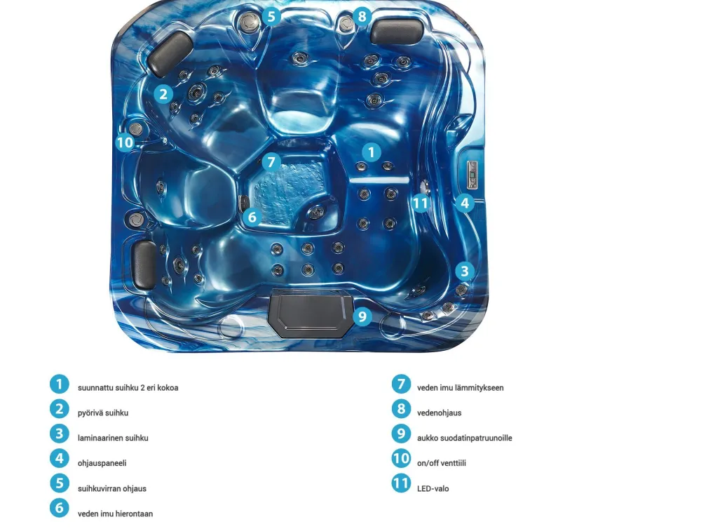 Cheap Beliani Ulkoporeallas Led-Valot Sininen 200 X 200 Cm Lastarria