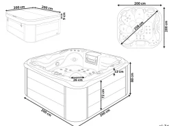 Cheap Beliani Ulkoporeallas Led-Valot Sininen 200 X 200 Cm Lastarria